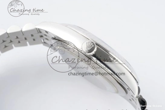 0412 DateJust 41 SS Fluted Bezel KING 1:1 Best Edition 904L Steel Black Stick Dial on Jubilee Bracelet VR EasyCare 2208